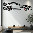 Mercedes AMG GT Metal Wall Art – Rotating Wheels • Luxury Car Silhouette Decor for Garage & HomeKAFMEKA072