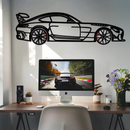 Mercedes AMG GT Metal Wall Art – Rotating Wheels • Luxury Car Silhouette Decor for Garage & HomeKAFMEKA072
