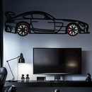 Mercedes AMG GT Metal Wall Art – Rotating Wheels • Luxury Car Silhouette Decor for Garage & HomeKAFMEKA072