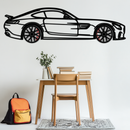 Mercedes AMG GTS Metal Wall Art – Rotating Wheel Luxury Car Decor – Perfect Gift for Car Enthusiasts - KAFMEKA073