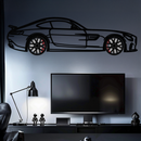 Mercedes AMG GTS Metal Wall Art – Rotating Wheel Luxury Car Decor – Perfect Gift for Car Enthusiasts - KAFMEKA073