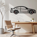 Mercedes CLK63 Metal Wall Art – Spinning Wheel Garage Decor for Car Enthusiasts - KAFMEKA076