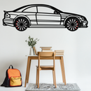 Mercedes CLK63 Metal Wall Art – Spinning Wheel Garage Decor for Car Enthusiasts - KAFMEKA076