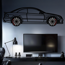 Mercedes CLK63 Metal Wall Art – Spinning Wheel Garage Decor for Car Enthusiasts - KAFMEKA076