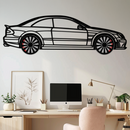 Mercedes CLK63 Metal Wall Art – Spinning Wheel Garage Decor for Car Enthusiasts - KAFMEKA076