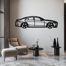 Mercedes CLS Metal Car Wall Art – Rotating Wheels • Luxury Automotive Decor Gift - KAFMEKA077