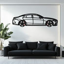 Mercedes CLS Metal Car Wall Art – Rotating Wheels • Luxury Automotive Decor Gift - KAFMEKA077