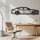 Mercedes CLS Metal Car Wall Art – Rotating Wheels • Luxury Automotive Decor Gift - KAFMEKA077