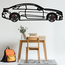 Mercedes E53 AMG Rotating Wheel Metal Wall Art – Luxury Coupe Silhouette Decor for Car Enthusiasts- KAFMEKA078