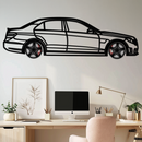 Mercedes E63 AMG Metal Wall Art – Rotating Wheels • Luxury Car Silhouette • Perfect Gift for Mercedes Lovers- KAFMEKA079