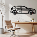 Mercedes GLA 45 Metal Wall Art – Rotating Wheel Car Silhouette Decor | Luxury Automotive Gift for Car Lovers- KAFMEKA080