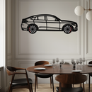 Mercedes GLC Coupe Metal Wall Art – Rotating Wheels Edition | Luxury AMG-Inspired Garage & Home Decor -KAFMEKA081