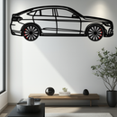 Mercedes GLC Coupe Metal Wall Art – Rotating Wheels Edition | Luxury AMG-Inspired Garage & Home Decor -KAFMEKA081