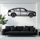 Mercedes GLC Coupe Metal Wall Art – Rotating Wheels Edition | Luxury AMG-Inspired Garage & Home Decor -KAFMEKA081