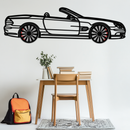 Mercedes SL55 R230 Metal Wall Art – Rotating Wheels Car Silhouette Decor – AMG-Inspired Gift for Car Lovers 🚗✨ -KAFMEKA082