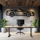 Mercedes SL55 R230 Metal Wall Art – Rotating Wheels Car Silhouette Decor – AMG-Inspired Gift for Car Lovers 🚗✨ -KAFMEKA082