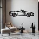 Mercedes SL55 R230 Metal Wall Art – Rotating Wheels Car Silhouette Decor – AMG-Inspired Gift for Car Lovers 🚗✨ -KAFMEKA082