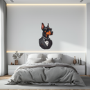 Gentleman Doberman Metal Wall Art – Cool Dog UV Decor-KAFUVM005
