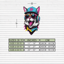 Cool Cat DJ Metal Wall Art – Street Style UV Decor-KAFUVM008