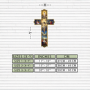 Sacred Cross Metal Wall Art – Christian UV Printed Religious Decor-KAFUVM011