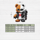 Cyborg Teddy Bear Metal Wall Art – Cool UV Printed Robo Decor-KAFUVM016