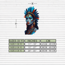 Tribal Blue Goddess Metal Wall Art – Ethnic Spirit Decor-KAFUVM021