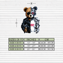 Half Cyborg Bear Wall Decor – Edgy Robo Teddy with Attitude-KAFUVM022