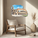 Colosseum Metal Wall Art – Ancient Rome Landmark Decor-KAFUVM023