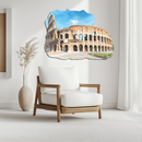 Colosseum Metal Wall Art – Ancient Rome Landmark Decor-KAFUVM023