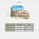 Colosseum Metal Wall Art – Ancient Rome Landmark Decor-KAFUVM023