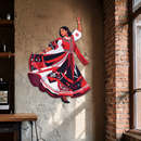 Dancing Woman Metal Wall Art – Bold & Cultural Decor-KAFUVM031