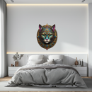 Mystic Mandala Cat Metal Wall Art – Boho Feline Decor-KAFUVM037