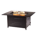 Aluminum 48-in Rectangular Propane Fire Table, Beads, Covers and Lid