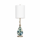 Katipunan Aqua Gold Metallic Brass Table Lamp