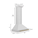 ZLINE 30" Autograph Stainless Wall Range Hood KB4STZ-30-CB