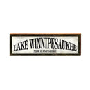 Lake Winnipesaukee New Hampshire Sign | Wall Art Print on Real Wood