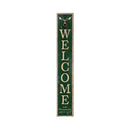 Welcome Lake Winnipesaukee Moose Green Latitude Longitude | Wall Art Print on Real Wood