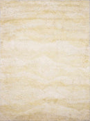 Kettering Solid Cream Wool Shag Rug