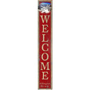 Welcome Killington Red Sign | Wall Art Print on Real Wood