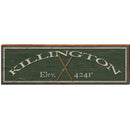 Killington Ski Elevation Green | Wall Art Print on Real Wood