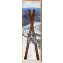 Killington Vintage Skis | Wall Art Print on Real Wood