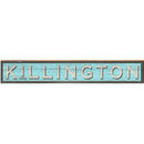 Killington Blue Sign | Wall Art Print on Real Wood
