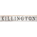 Killington White Sign | Wall Art Print on Real Wood