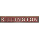 Killington Red Sign | Wall Art Print on Real Wood