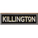 Killington Black Sign | Wall Art Print on Real Wood