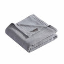 King size Cozy Lightweight Grey 100-Percent Cotton Blanket - Machine Washable