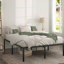 King 18-inch Metal Platform Bed Frame with Under-Bed Storage Space