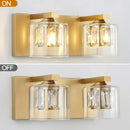 Kolt Chrome Modern 2-Light Bathroom Vanity Light