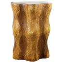 Haussmann Wood Stump End Table Knobby Root 16 in DIA x 20 in Height Oak Oil
