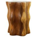 Haussmann Wood Stump End Table Knobby Root 16 in DIA x 20 in Height Oak Oil